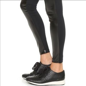 Vince Black PYTHON CROC Leather Lace Up Shoes